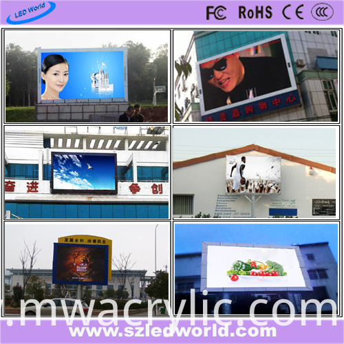 P10 SMD3535 High Brightness Outdoor Full Color LED Video Wall Screen Panel for Advertising